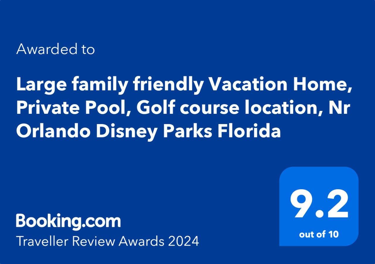 Large Family Friendly Vacation Home, Private Pool, Golf Course Location, Nr Orlando Disney Parks Florida Davenport Exterior foto